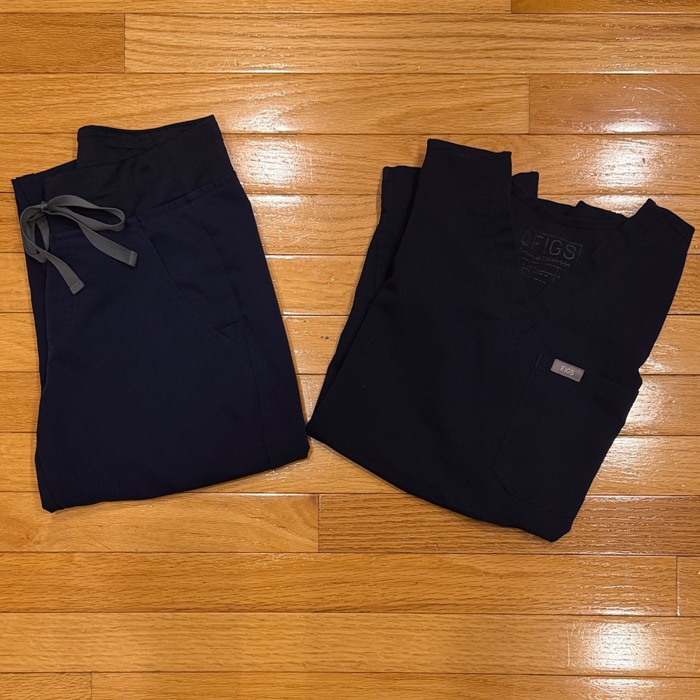 Figs Navy Blue scrub set